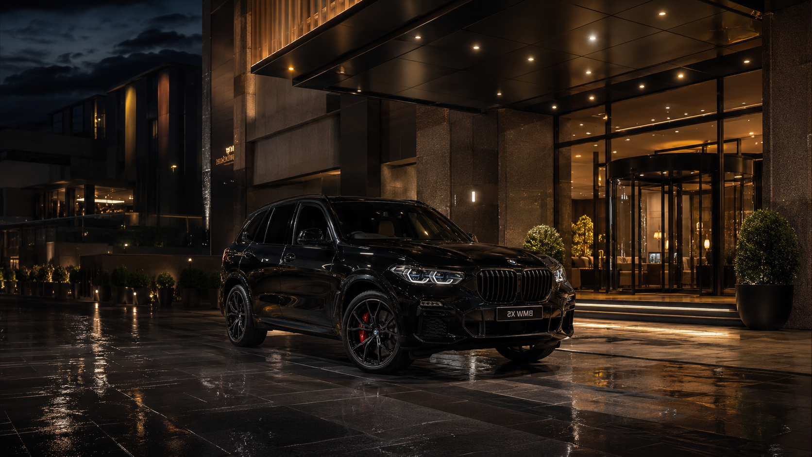 Czarne BMW X5 – przewóz osób VIP
